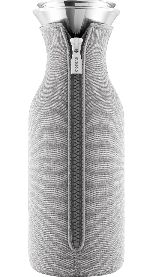 Eva Solo Karaffe Stoppe-Goutte Metall Glas Grau 1 L / Mit Iso-Mantel - Hellgrau Discount