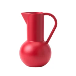 raawii Karaffe Strom Medium Keramik Rot / H 24 Cm - Keramik / Handgefertigt - Salsa Rot Online