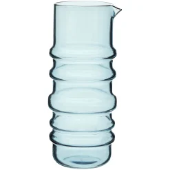 Marimekko Karaffe Sukat Makkaralla Glas Blau / 1 L - Mundgeblasenes Glas - Aquablau Hot