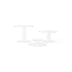 Menu Kerzenleuchter Abacus Glas / H 5,5 Cm - Transparent Shop