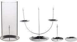 ENOstudio Kerzenleuchter Candle Pin Metall- Schwarz Store