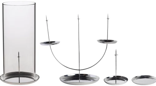 ENOstudio Kerzenleuchter Candle Pin Metall- Schwarz Store