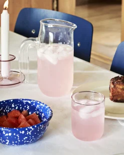 Hay Kerzenleuchter Flare Small Glas/ Glas - Hellrosa Hot