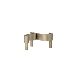 Bloomingville Kerzenleuchter Kenja Gold Metall / L 12 X H 5 Cm - Messing Shop