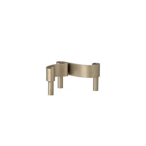 Bloomingville Kerzenleuchter Kenja Gold Metall / L 12 X H 5 Cm - Messing Shop