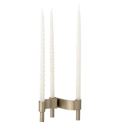 Bloomingville Kerzenleuchter Kenja Gold Metall / L 12 X H 5 Cm - Messing Shop