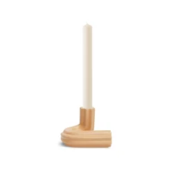 Octaevo Kerzenleuchter Templo Strie Keramik/ H 8 Cm - Keramik / Handgefertigt - Orange Cheap