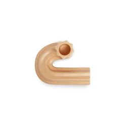 Octaevo Kerzenleuchter Templo Strie Keramik/ H 8 Cm - Keramik / Handgefertigt - Orange Cheap