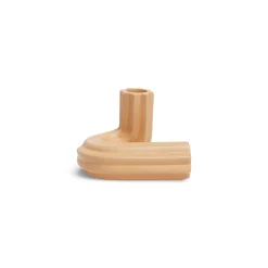 Octaevo Kerzenleuchter Templo Strie Keramik/ H 8 Cm - Keramik / Handgefertigt - Orange Cheap