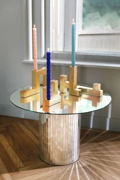 & klevering Kerzenleuchter Tube Small Keramik / L 18 X Breite 10,5 X H 10,5 Cm - Gold Hot