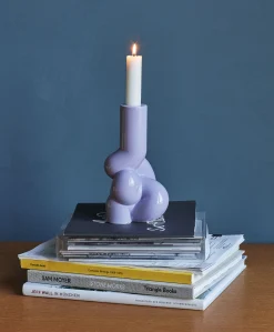 Hay Kerzenleuchter W&S - Soft Keramik Violett / Porzellan - Lavendel Cheap