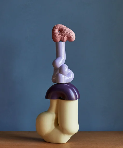 Hay Kerzenleuchter W&S - Soft Keramik Violett / Porzellan - Lavendel Cheap
