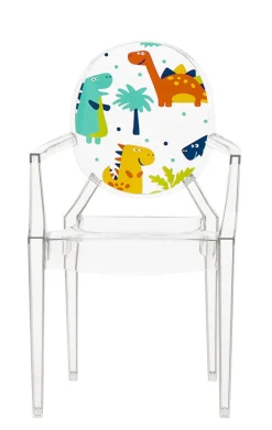 Kartell Kindersessel Lou Lou Ghost Plastikmaterial Bunt / Mit Motiv Auf Der Ruckenlehne - Transparent Best