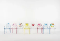 Kartell Kindersessel Lou Lou Ghost Plastikmaterial Bunt / Mit Motiv Auf Der Ruckenlehne - Transparent Best
