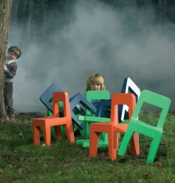 Magis Kinderstuhl Seggiolina Pop Plastikmaterial- Orange Outlet