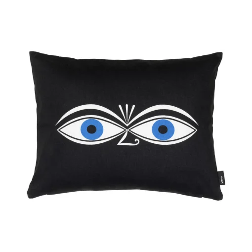 Vitra Kissen Graphic Print Pillows - Eyes (1961) Textil Schwarz / (1961) - 40 X 30 Cm - Blau - Schwarz - Weis Fashion