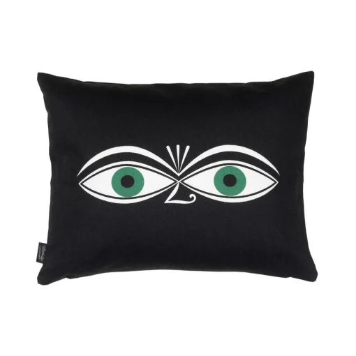 Vitra Kissen Graphic Print Pillows - Eyes (1961) Textil Schwarz / (1961) - 40 X 30 Cm - Blau - Schwarz - Weis Fashion