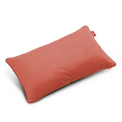 Fatboy Kissen King Velvet Textil Rosa Braun / Recycling-Velours - 66 X 40 Cm - Rhubarbe Hot