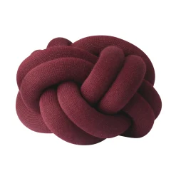 Design House Stockholm Kissen Knot Textil Rot / Handgefertigt - 30 X 30 Cm - Bordeaux Best