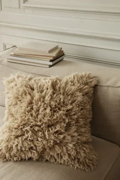 Ferm Living Kissen Meadow Textil/ Langflorig - 50 X 50 Cm / Handgetuftet Und Handgewebt - Beige Sale