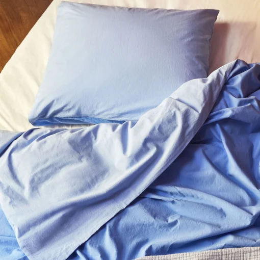 Hay Kissenbezug 65 X 65 Cm Duo Textil Blau / Oeko-Tex-Baumwolle - Himmelblau Clearance