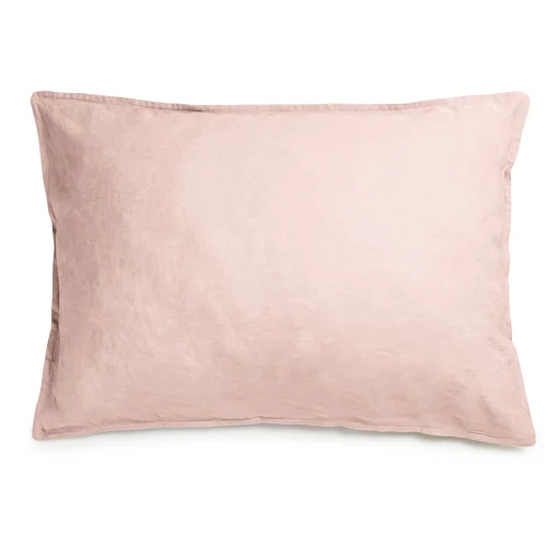 Au Printemps Paris Kissenbezug 50 X 70 Cm  Textil/ 50 X 70 Cm - Leinen Gewaschen - Rosa Discount