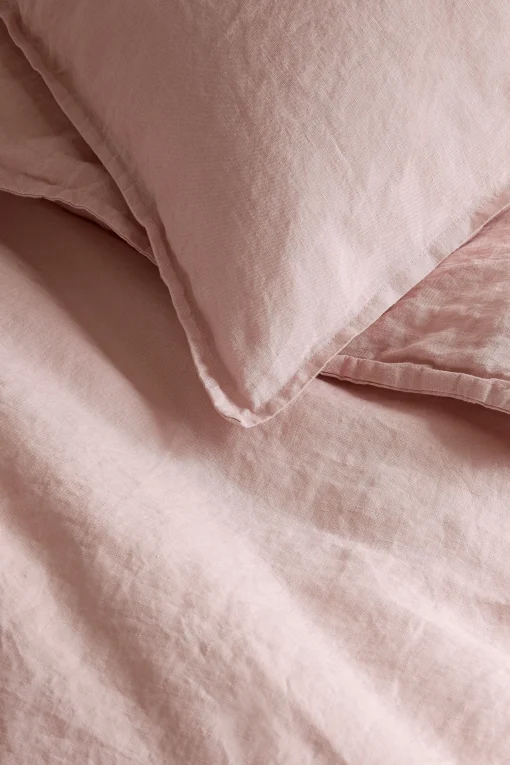 Au Printemps Paris Kissenbezug 50 X 70 Cm  Textil/ 50 X 70 Cm - Leinen Gewaschen - Rosa Discount