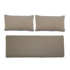 Bloomingville Kissenuberzug  Textil/ Fur Das Sofa Mundo - Set Von 3 Bezugen (Ohne Innenteil) - Braun Shop