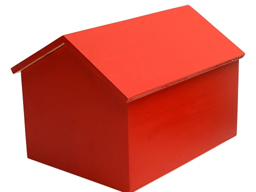 Compagnie Kiste Maison Holz/ Gros - L 45 Cm - Rot Flash Sale