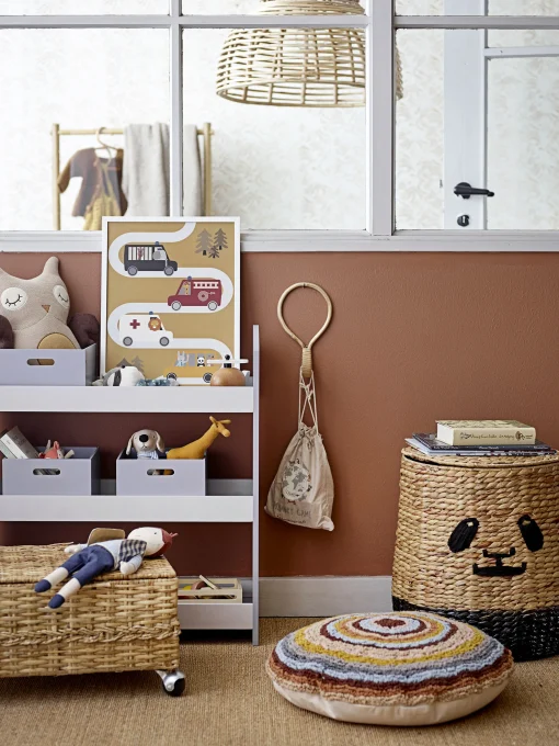 Bloomingville Kistee Faser Beige / 2Er-Set - Mit Laufrollen / Rattan - Natur Best Sale
