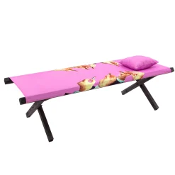 Seletti Klappbare Liege Toiletpaper - Holz / Klappbares Tagesbett - Rosa Best Sale