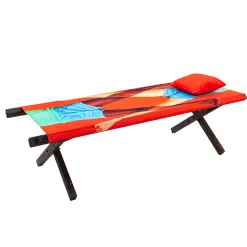 Seletti Klappbare Liege Toiletpaper - Holz / Klappbares Tagesbett - Bunt Store