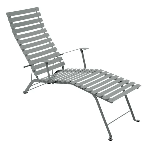 Fermob Klappbare, Schragstellbare Loungeliege Bistro Metall Grau - Gris Lapilli Cheap