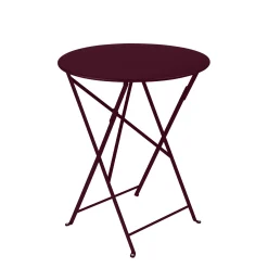 Fermob Klapptisch Bistro Metall Rot / O 60 Cm - Stahl / 2 Personen - Cerise Noire Best Sale