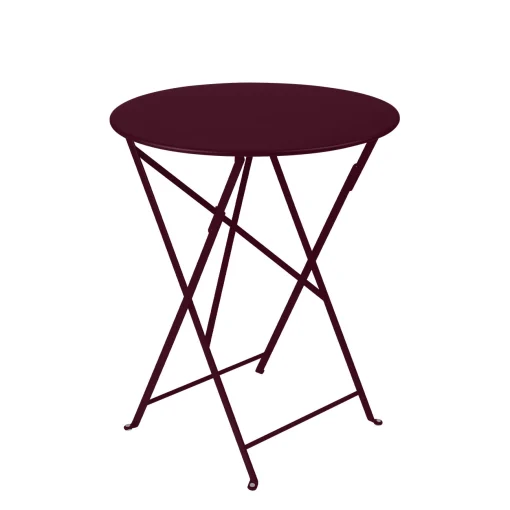 Fermob Klapptisch Bistro Metall Rot / O 60 Cm - Stahl / 2 Personen - Cerise Noire Best Sale
