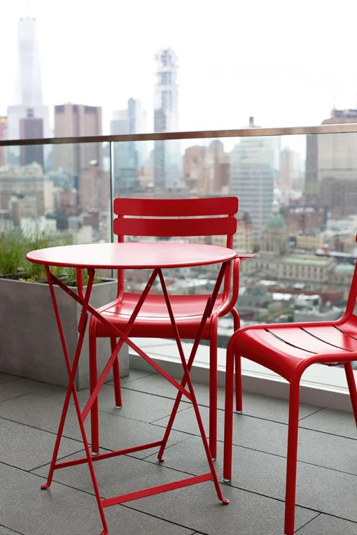 Fermob Klapptisch Bistro Metall Rot / O 60 Cm - Stahl / 2 Personen - Cerise Noire Best Sale