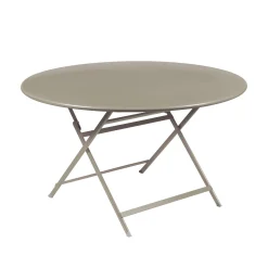 Fermob Klapptisch Caractere Metall Beige / O 128 Cm / 7 Personen - Muskat Outlet