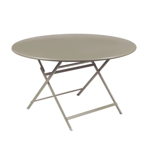 Fermob Klapptisch Caractere Metall Beige / O 128 Cm / 7 Personen - Muskat Outlet