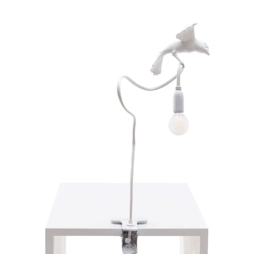 Seletti Klemmleuchte Sparrow / Cruising Plastikmaterial - Weis Hot