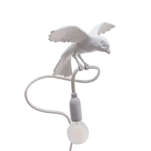 Seletti Klemmleuchte Sparrow / Cruising Plastikmaterial - Weis Hot