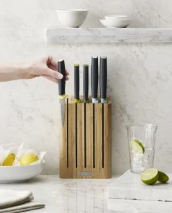 Joseph Joseph Kochmesser Elevate Holz Natur / Set 5 Messer + Bambushalter - Bambus - Bunt - Schwarz Outlet