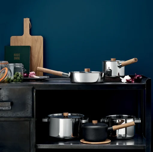 Eva Solo Kochtopf Nordic Kitchen Holz Holz Natur Metall / 3 L - Mit Deckel - Edelstahl - Eiche Clearance