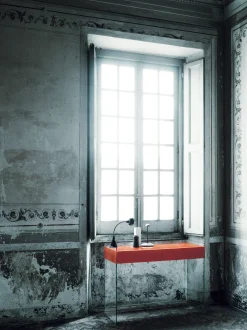 Glas Italia Konsole Float Glas Holz2 Schubladen - H 90 Cm - Orange Online
