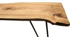 Zeus Konsole Old Times Metall Schwarz Holz Natur / L 135 Cm - Holz Natur - Schwarz Best Sale