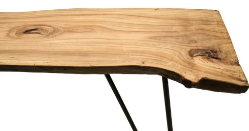 Zeus Konsole Old Times Metall Schwarz Holz Natur / L 135 Cm - Holz Natur - Schwarz Best Sale