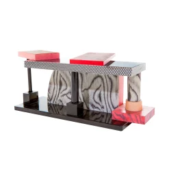 Memphis Milano Konsole Tartar Plastikmaterial Holz / By Ettore Sottsass, 1985 - Bunt Best