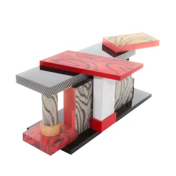 Memphis Milano Konsole Tartar Plastikmaterial Holz / By Ettore Sottsass, 1985 - Bunt Best
