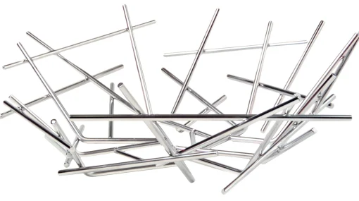 Alessi Korb Blow Up Metall O 32 X H 10  Cm - Stahl Shop
