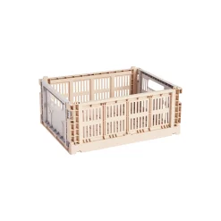 Hay Korb Colour Crate Mix Plastikmaterial Bunt Medium / 26 X 34 Cm - Recycelt - Lavendel - Puderpink Flash Sale