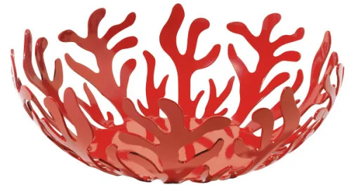Alessi Korb Mediterraneo Metall/ O 25 Cm - Rot Best
